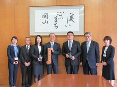 岡山市と洛陽市の技術研修生　来訪の様子
